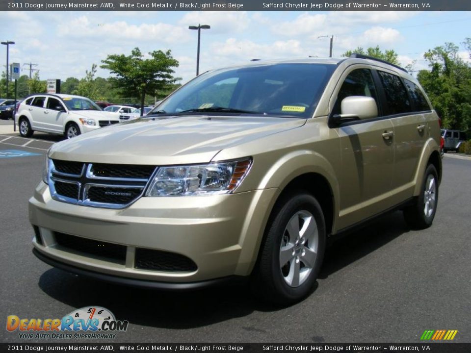 2011 Dodge Journey Mainstreet AWD White Gold Metallic / Black/Light Frost Beige Photo #1