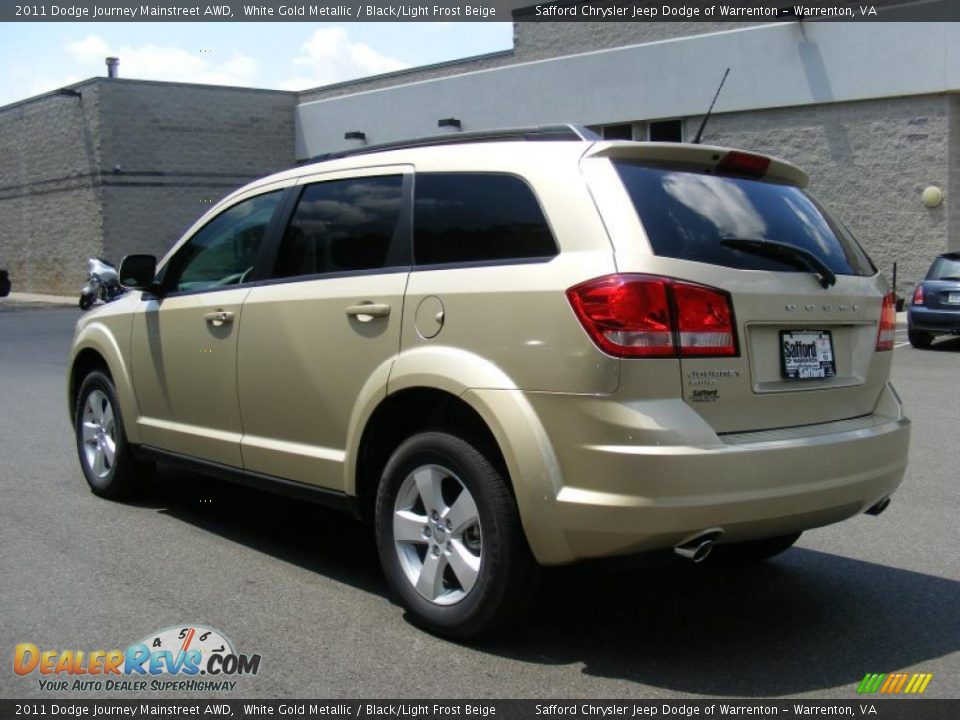 2011 Dodge Journey Mainstreet AWD White Gold Metallic / Black/Light Frost Beige Photo #4