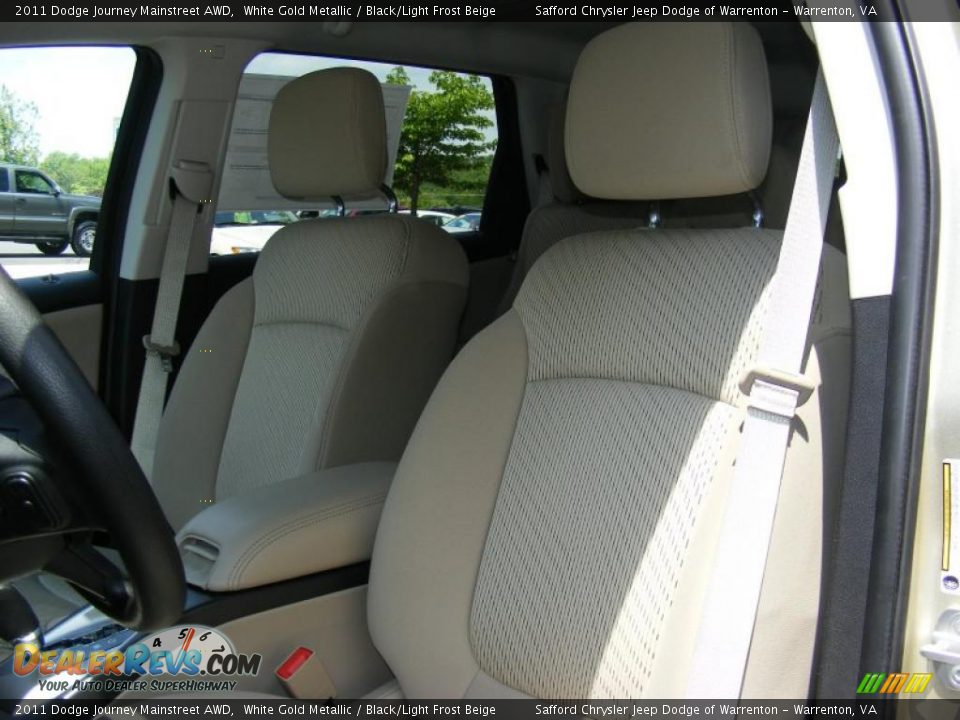 2011 Dodge Journey Mainstreet AWD White Gold Metallic / Black/Light Frost Beige Photo #6
