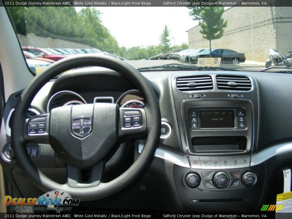 2011 Dodge Journey Mainstreet AWD White Gold Metallic / Black/Light Frost Beige Photo #9