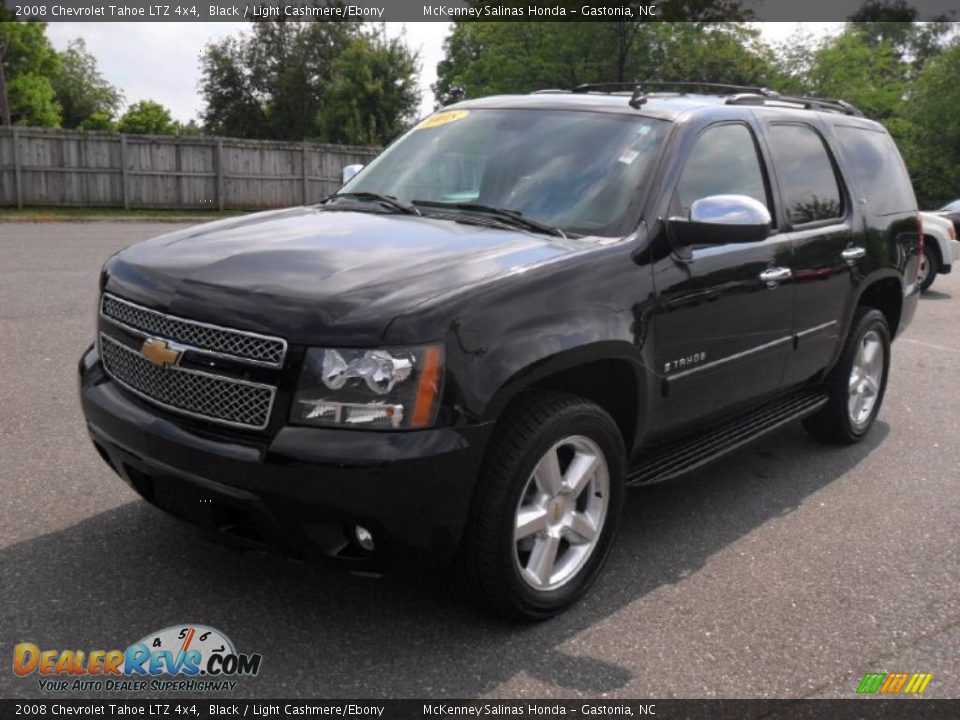 2008 Chevrolet Tahoe LTZ 4x4 Black / Light Cashmere/Ebony Photo #1