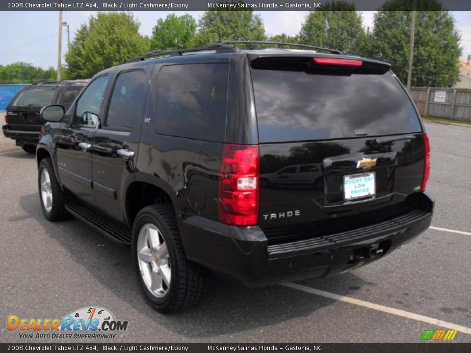2008 Chevrolet Tahoe LTZ 4x4 Black / Light Cashmere/Ebony Photo #2