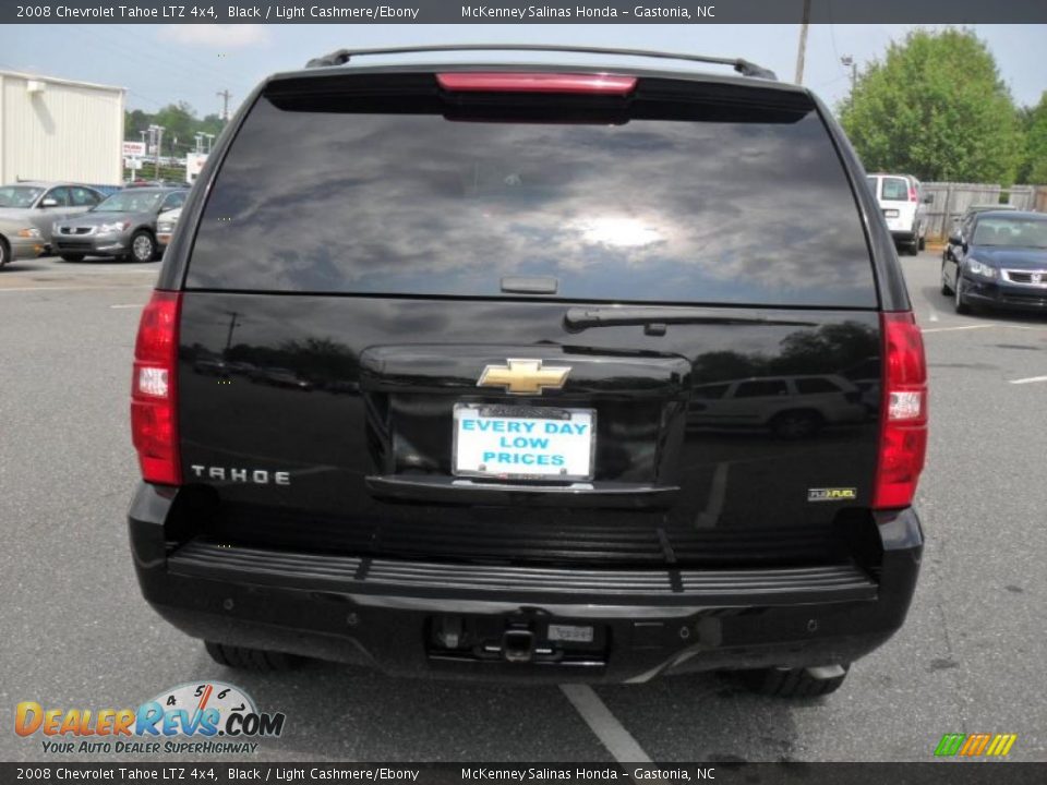 2008 Chevrolet Tahoe LTZ 4x4 Black / Light Cashmere/Ebony Photo #3