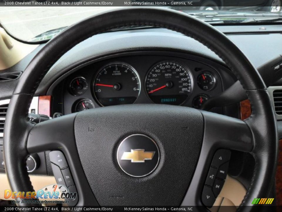 2008 Chevrolet Tahoe LTZ 4x4 Black / Light Cashmere/Ebony Photo #15