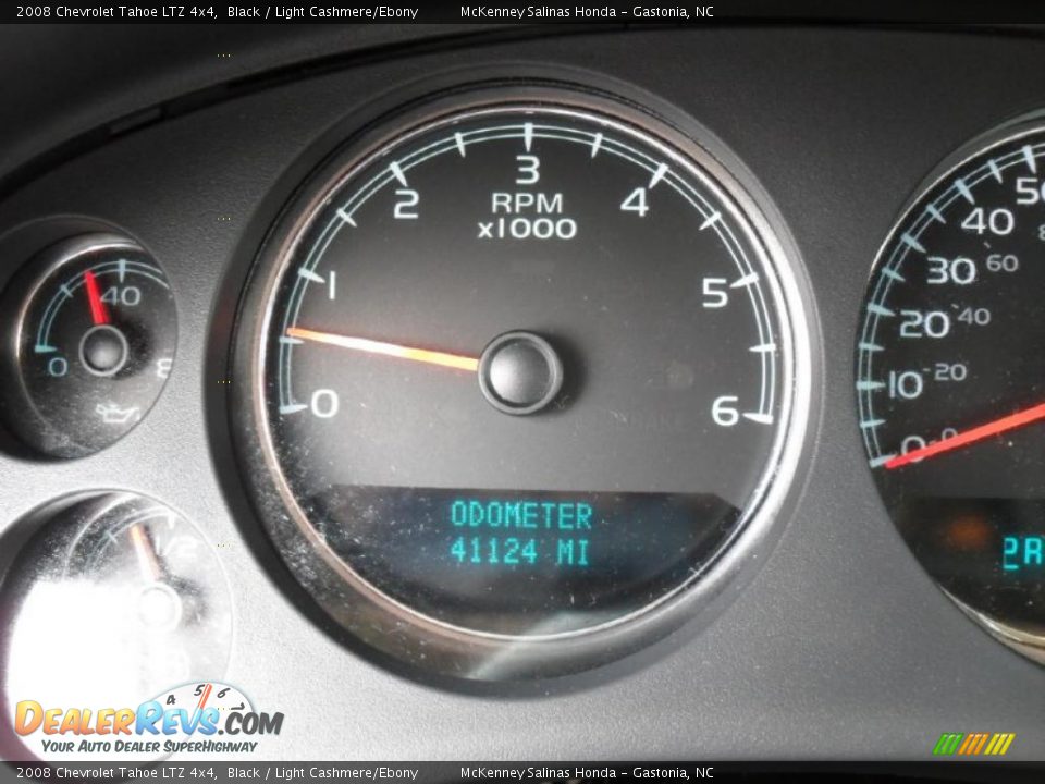 2008 Chevrolet Tahoe LTZ 4x4 Black / Light Cashmere/Ebony Photo #17
