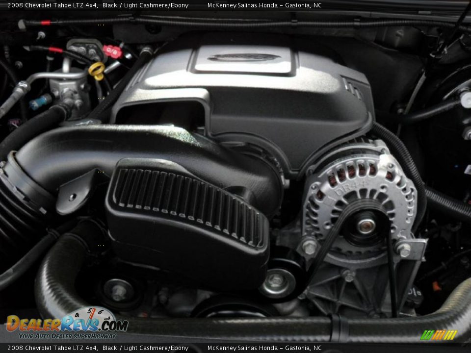2008 Chevrolet Tahoe LTZ 4x4 Black / Light Cashmere/Ebony Photo #33