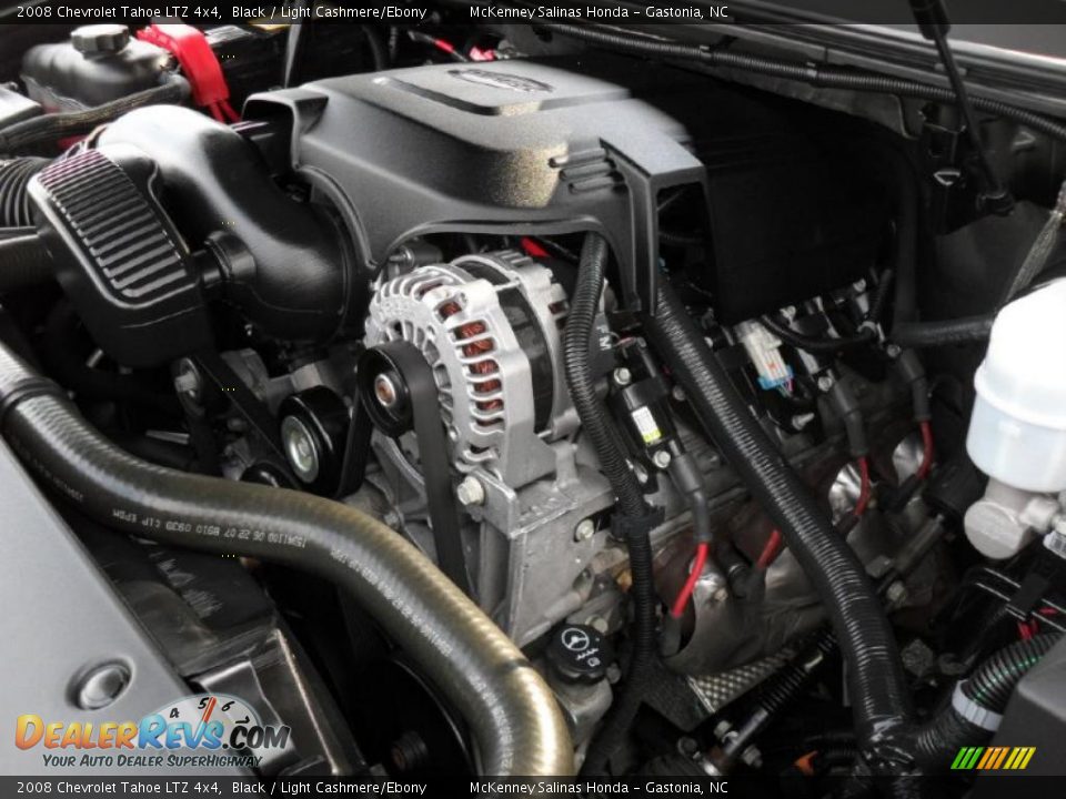 2008 Chevrolet Tahoe LTZ 4x4 Black / Light Cashmere/Ebony Photo #34