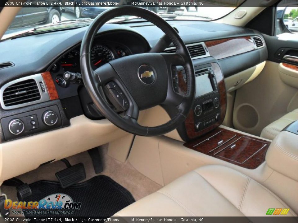 2008 Chevrolet Tahoe LTZ 4x4 Black / Light Cashmere/Ebony Photo #35