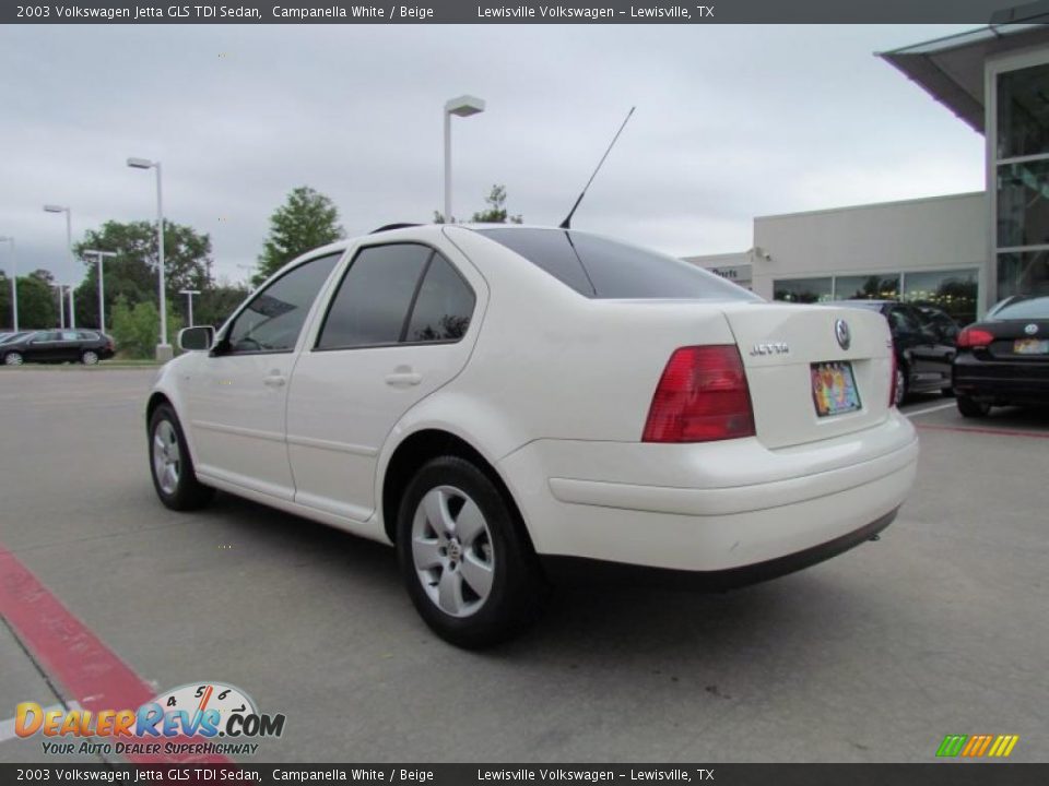 2003 Volkswagen Jetta GLS TDI Sedan Campanella White / Beige Photo #3