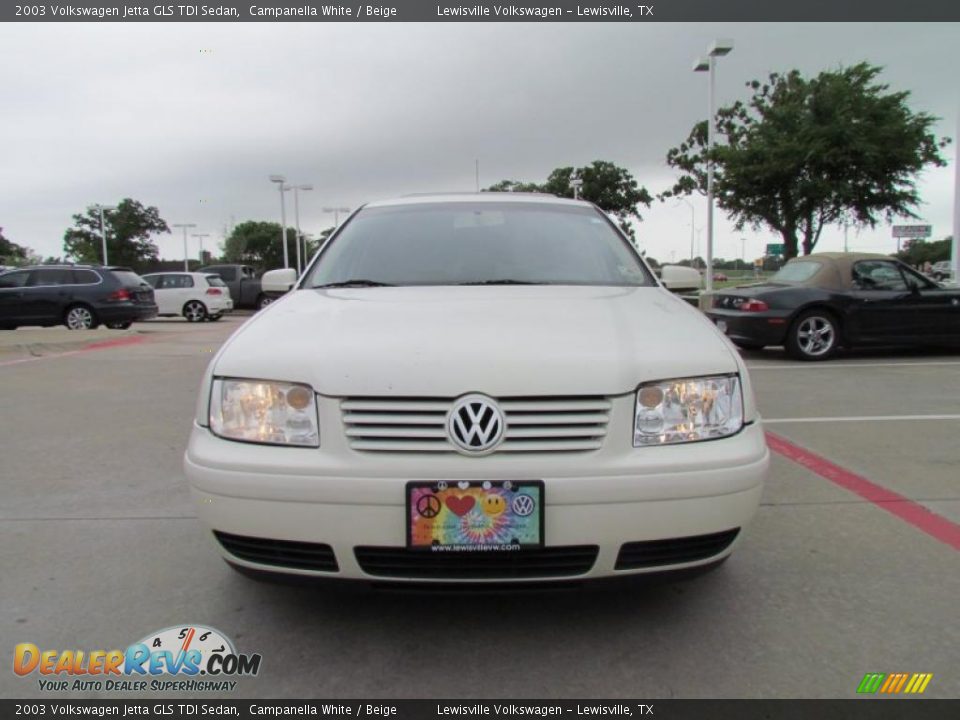 2003 Volkswagen Jetta GLS TDI Sedan Campanella White / Beige Photo #8