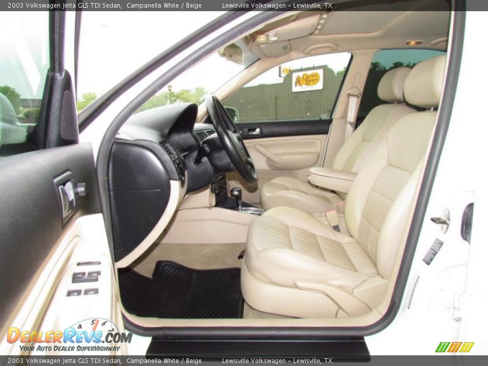 Beige Interior - 2003 Volkswagen Jetta GLS TDI Sedan Photo #9