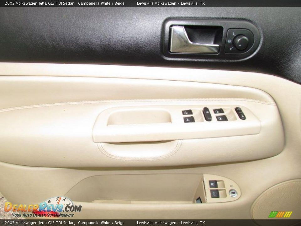 2003 Volkswagen Jetta GLS TDI Sedan Campanella White / Beige Photo #13