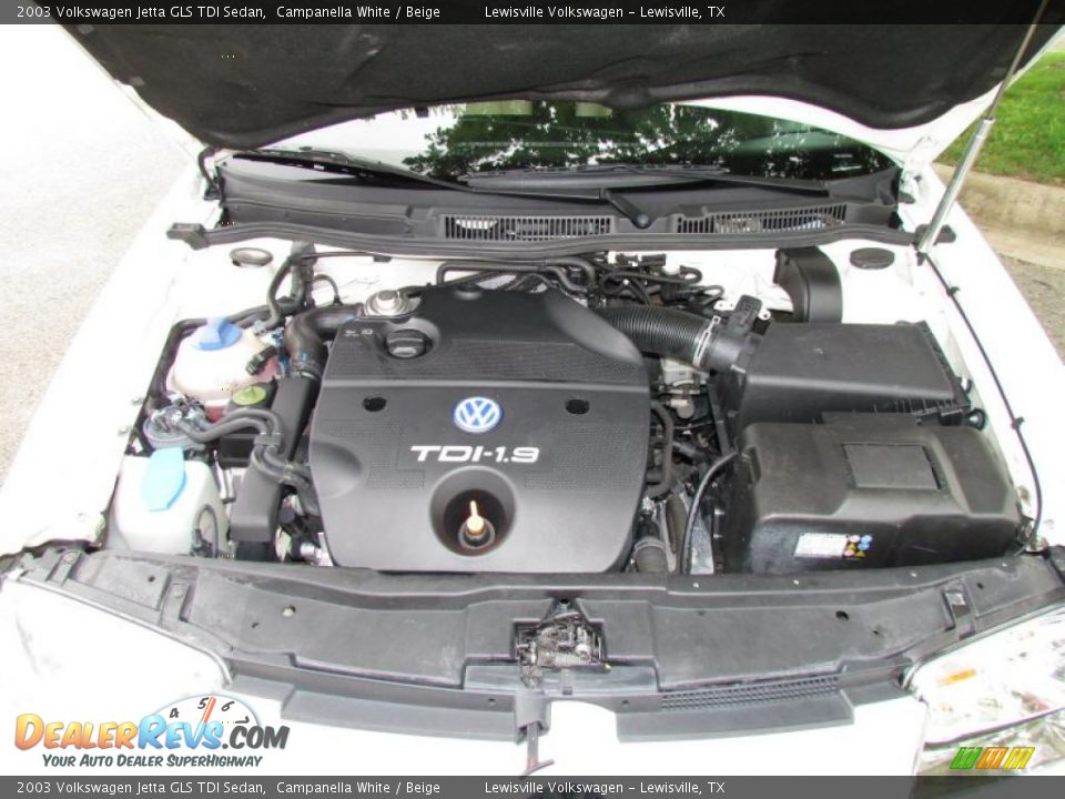2003 Volkswagen Jetta GLS TDI Sedan 1.9 Liter TDI SOHC 8-Valve Turbo-Diesel 4 Cylinder Engine Photo #19
