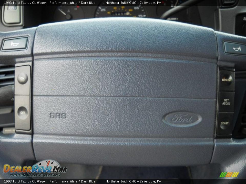 1993 Ford Taurus GL Wagon Performance White / Dark Blue Photo #19