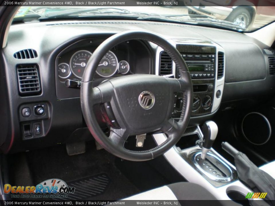 Black/Light Parchment Interior - 2006 Mercury Mariner Convenience 4WD Photo #10