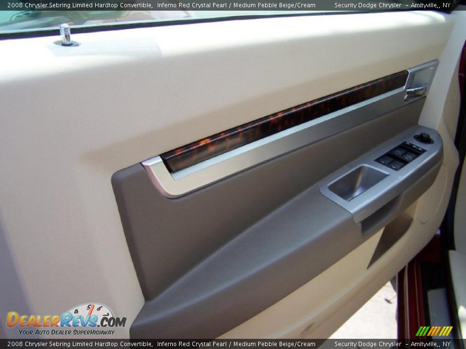 2008 Chrysler Sebring Limited Hardtop Convertible Inferno Red Crystal Pearl / Medium Pebble Beige/Cream Photo #5