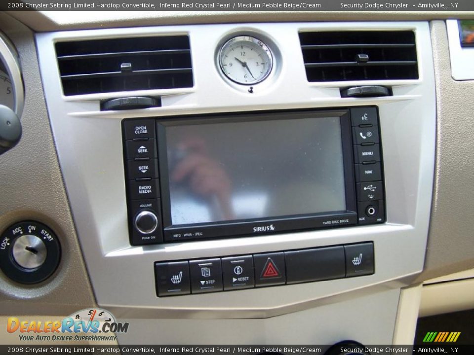 2008 Chrysler Sebring Limited Hardtop Convertible Inferno Red Crystal Pearl / Medium Pebble Beige/Cream Photo #6