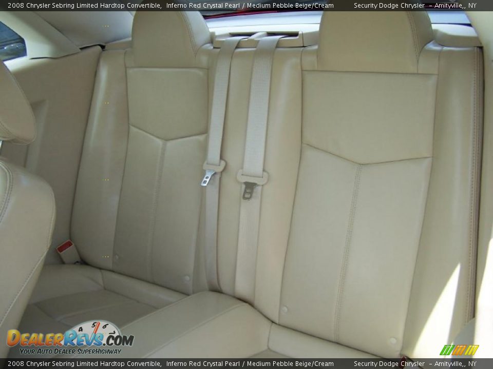 2008 Chrysler Sebring Limited Hardtop Convertible Inferno Red Crystal Pearl / Medium Pebble Beige/Cream Photo #9