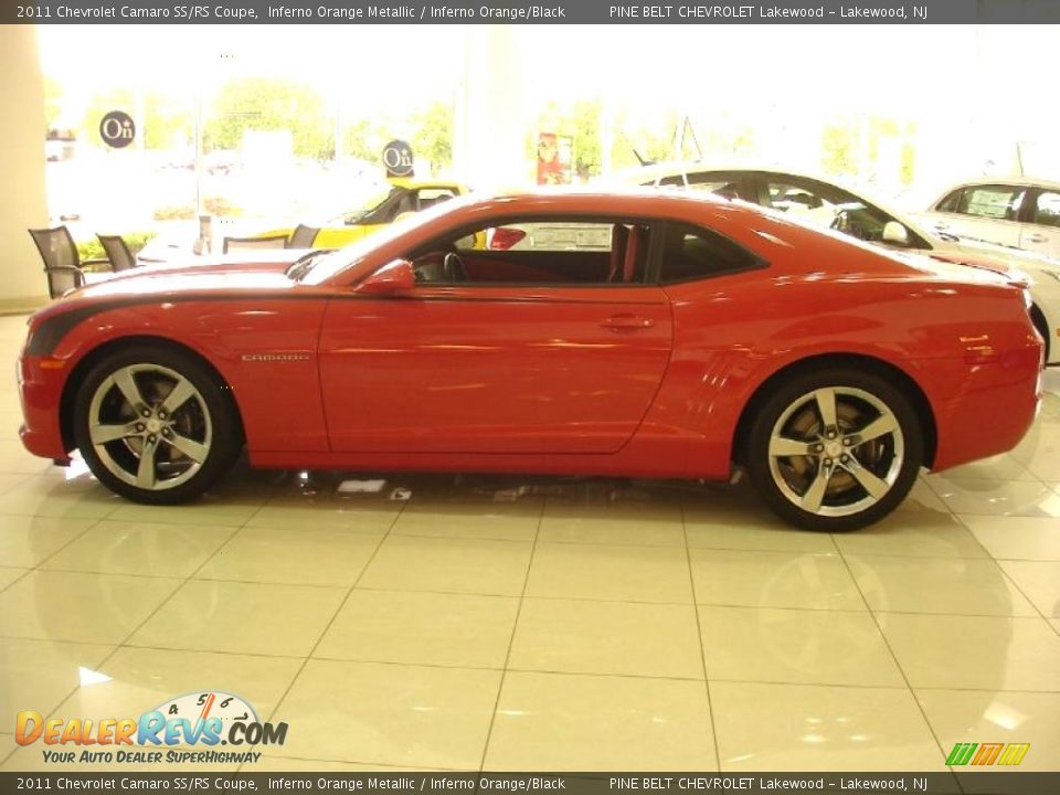 2011 Chevrolet Camaro SS/RS Coupe Inferno Orange Metallic / Inferno Orange/Black Photo #2