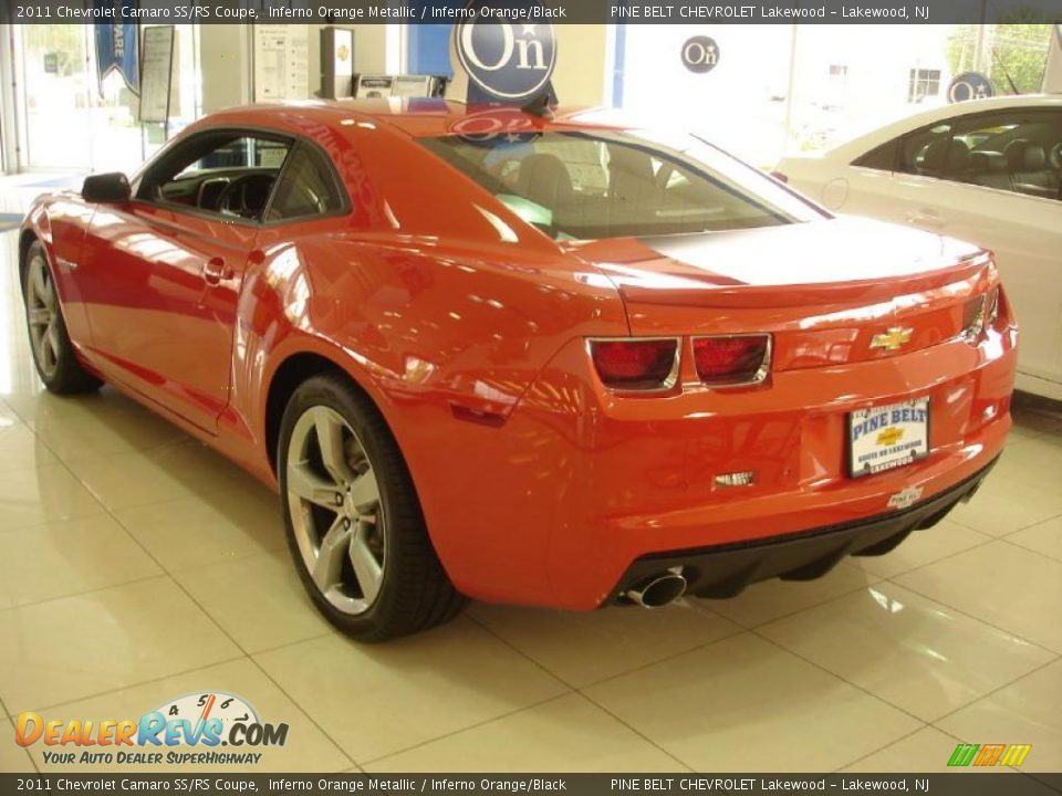 2011 Chevrolet Camaro SS/RS Coupe Inferno Orange Metallic / Inferno Orange/Black Photo #3