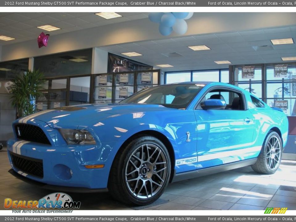 Front 3/4 View of 2012 Ford Mustang Shelby GT500 SVT Performance Package Coupe Photo #1
