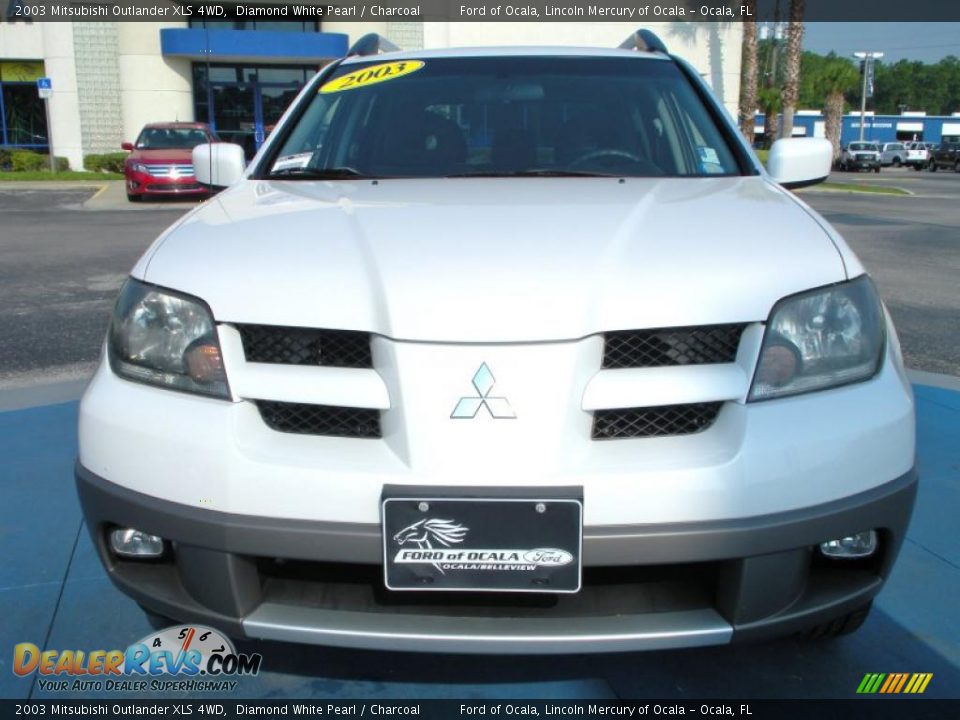 2003 Mitsubishi Outlander XLS 4WD Diamond White Pearl / Charcoal Photo #8