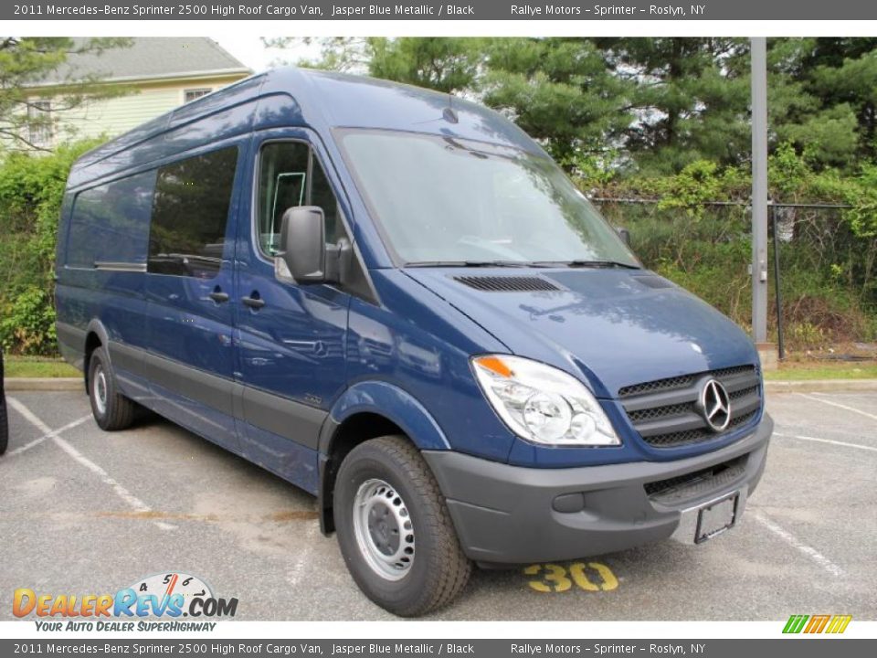 Front 3/4 View of 2011 Mercedes-Benz Sprinter 2500 High Roof Cargo Van Photo #4