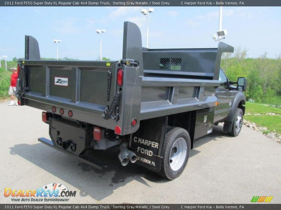 Sterling Gray Metallic 2011 Ford F550 Super Duty XL Regular Cab 4x4 Dump Truck Photo #11