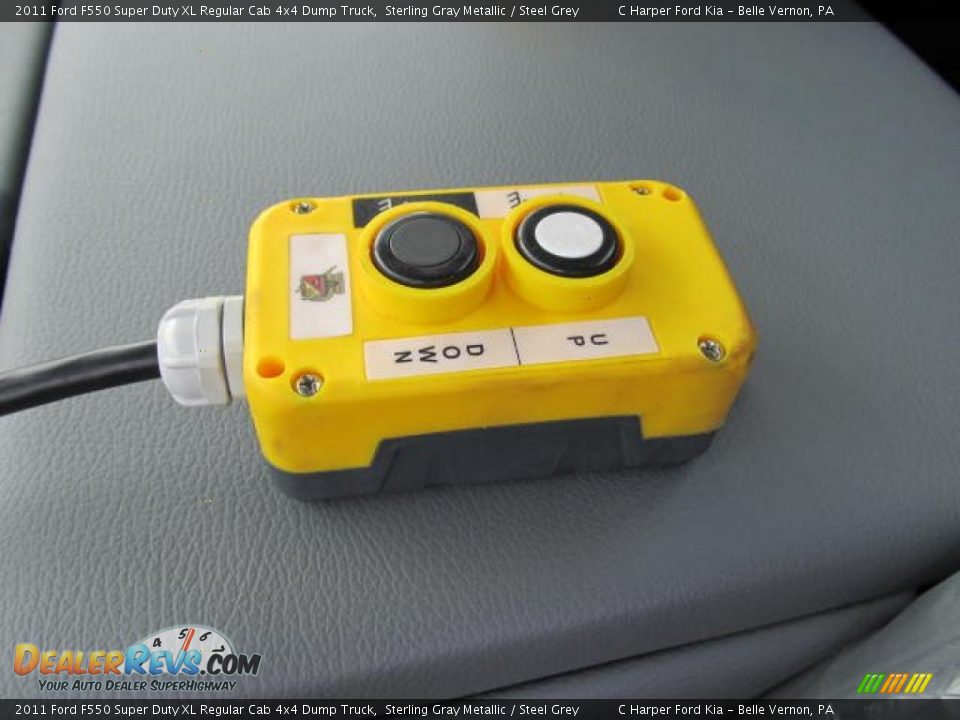 2011 Ford F550 Super Duty XL Regular Cab 4x4 Dump Truck Sterling Gray Metallic / Steel Grey Photo #15