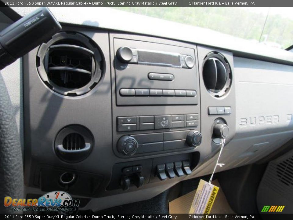2011 Ford F550 Super Duty XL Regular Cab 4x4 Dump Truck Sterling Gray Metallic / Steel Grey Photo #16