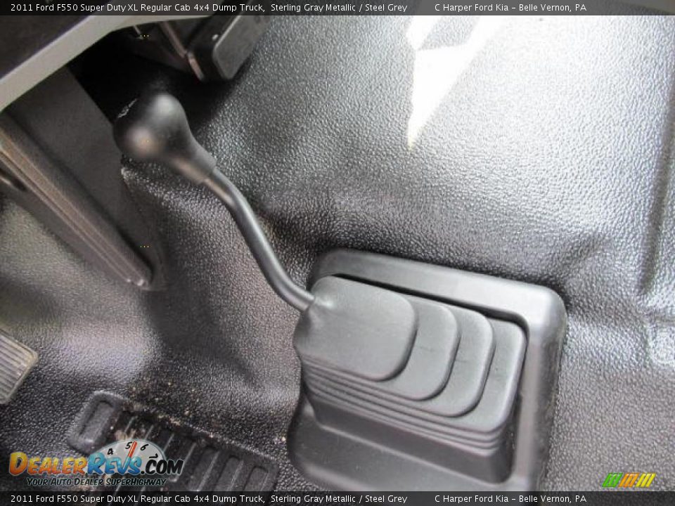 2011 Ford F550 Super Duty XL Regular Cab 4x4 Dump Truck Sterling Gray Metallic / Steel Grey Photo #17