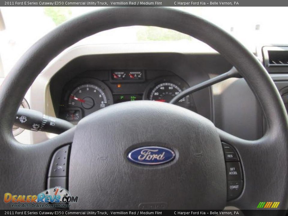 2011 Ford E Series Cutaway E350 Commercial Utility Truck Steering Wheel Photo #16