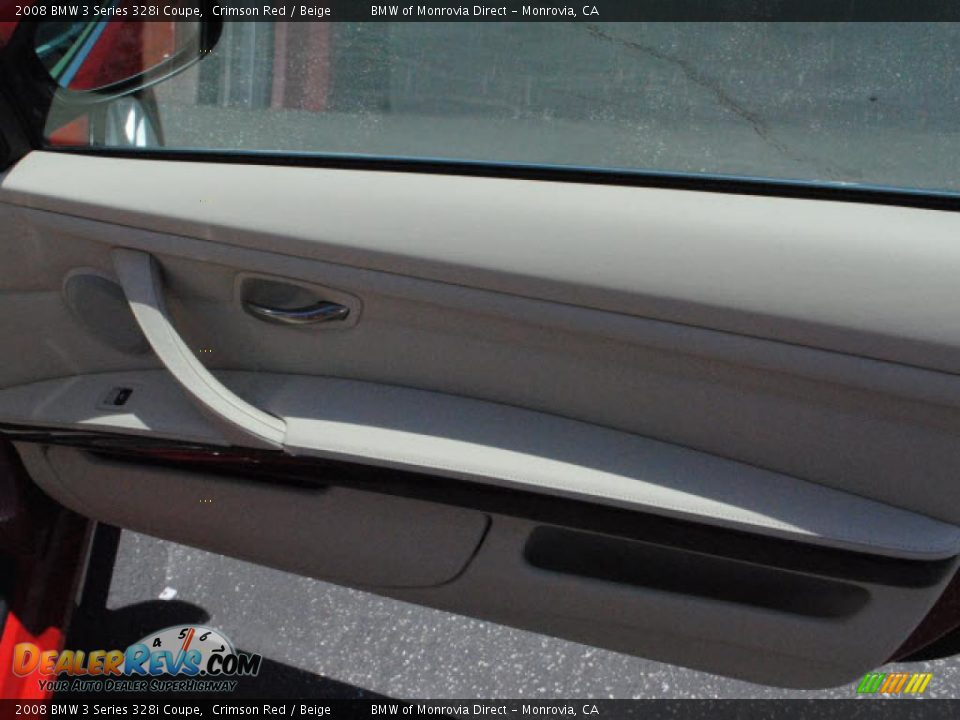 2008 BMW 3 Series 328i Coupe Crimson Red / Beige Photo #6