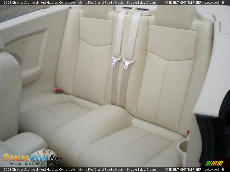 2008 Chrysler Sebring Limited Hardtop Convertible Inferno Red Crystal Pearl / Medium Pebble Beige/Cream Photo #12