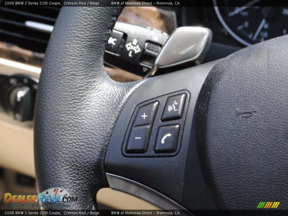 2008 BMW 3 Series 328i Coupe Crimson Red / Beige Photo #20