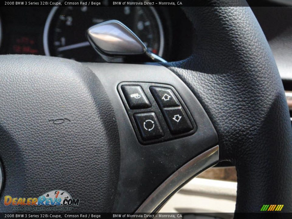 2008 BMW 3 Series 328i Coupe Crimson Red / Beige Photo #21