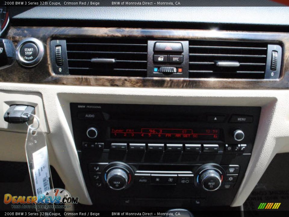 2008 BMW 3 Series 328i Coupe Crimson Red / Beige Photo #22