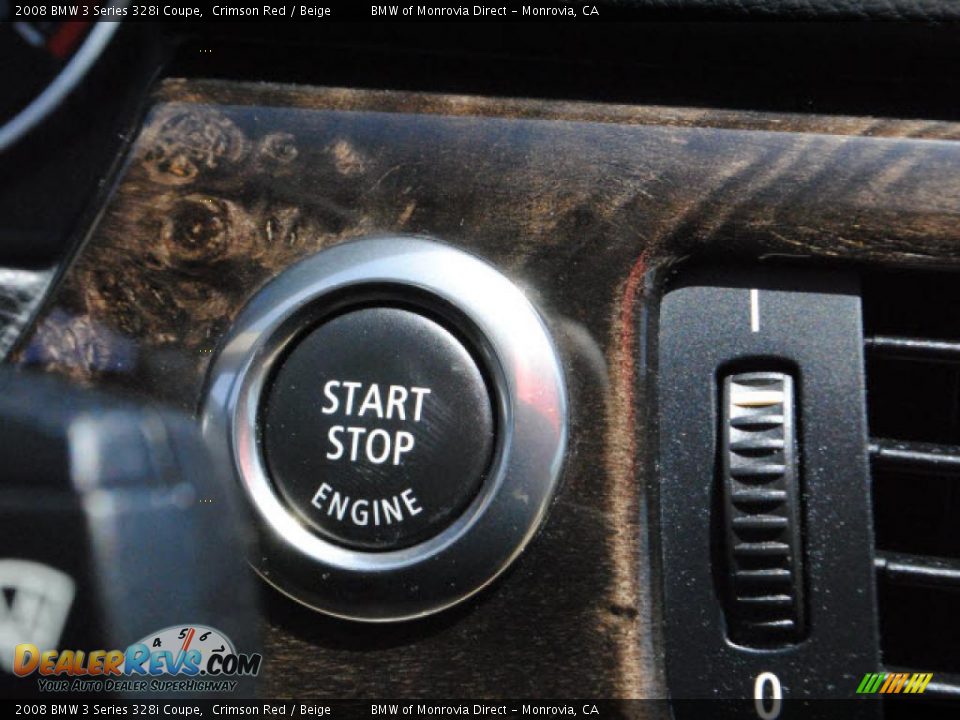 2008 BMW 3 Series 328i Coupe Crimson Red / Beige Photo #24