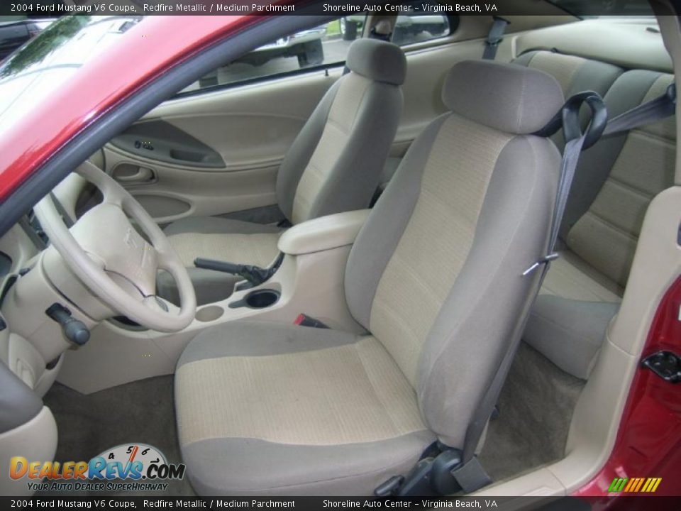 Medium Parchment Interior 2004 Ford Mustang V6 Coupe Photo