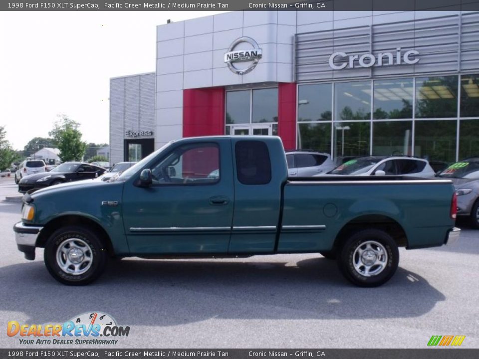 1998 Ford F150 XLT SuperCab Pacific Green Metallic / Medium Prairie Tan Photo #2