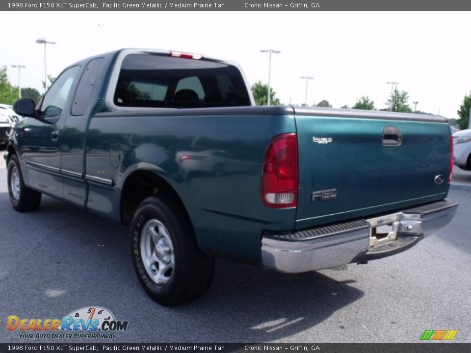 1998 Ford F150 XLT SuperCab Pacific Green Metallic / Medium Prairie Tan Photo #3