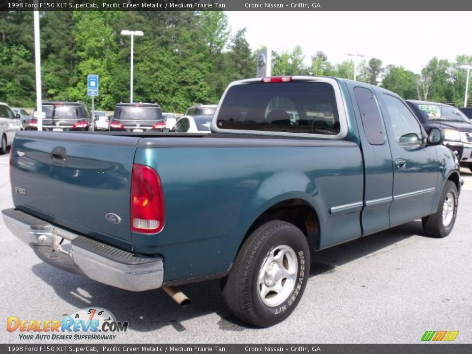 1998 Ford F150 XLT SuperCab Pacific Green Metallic / Medium Prairie Tan Photo #5