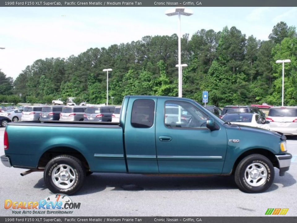 Pacific Green Metallic 1998 Ford F150 XLT SuperCab Photo #6