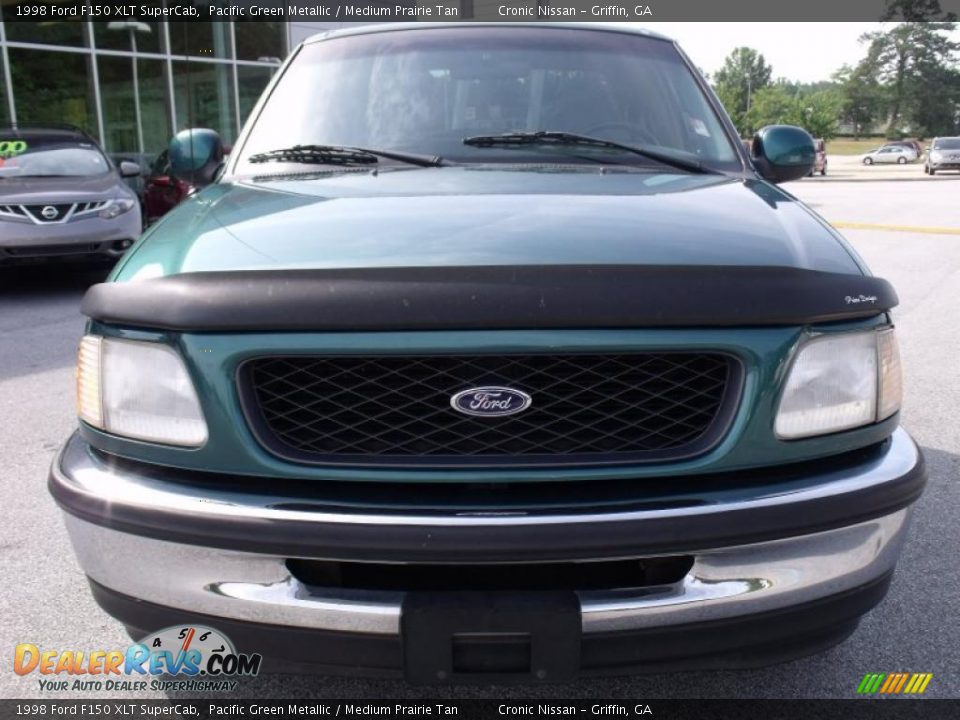 1998 Ford F150 XLT SuperCab Pacific Green Metallic / Medium Prairie Tan Photo #8