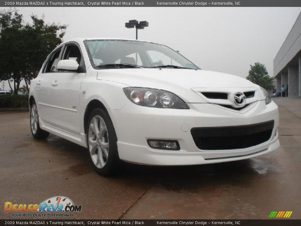 2009 Mazda MAZDA3 s Touring Hatchback Crystal White Pearl Mica / Black Photo #1