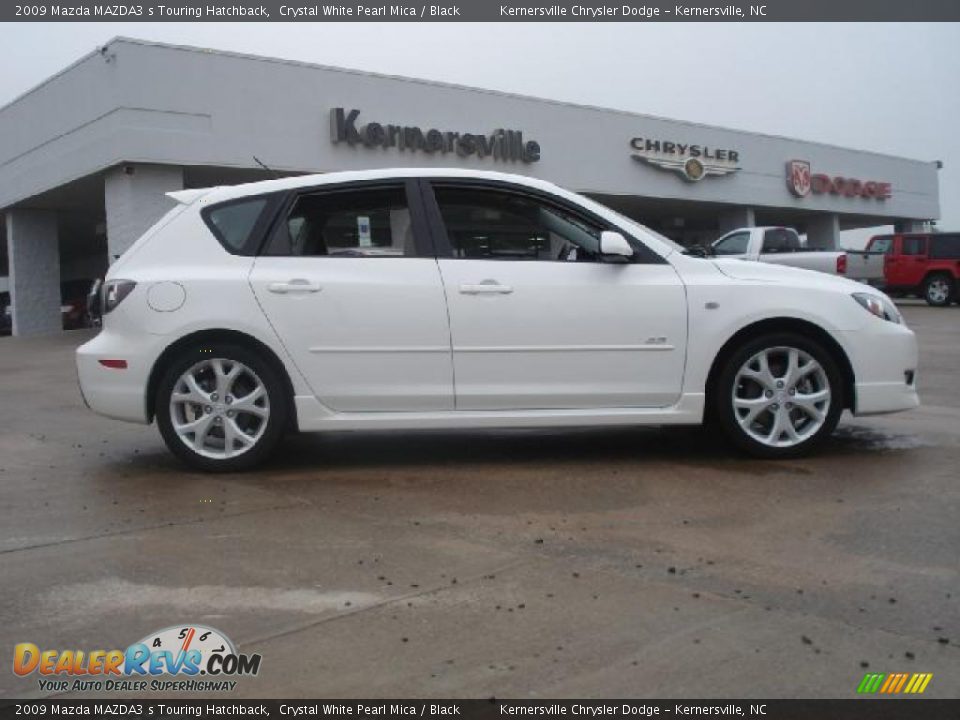 2009 Mazda MAZDA3 s Touring Hatchback Crystal White Pearl Mica / Black Photo #2