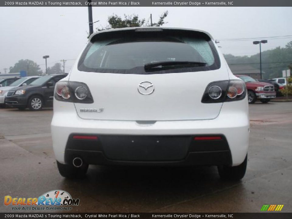2009 Mazda MAZDA3 s Touring Hatchback Crystal White Pearl Mica / Black Photo #4