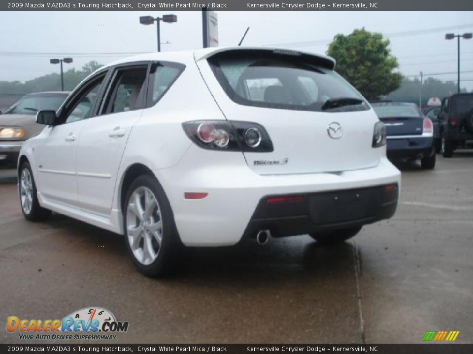 2009 Mazda MAZDA3 s Touring Hatchback Crystal White Pearl Mica / Black Photo #5