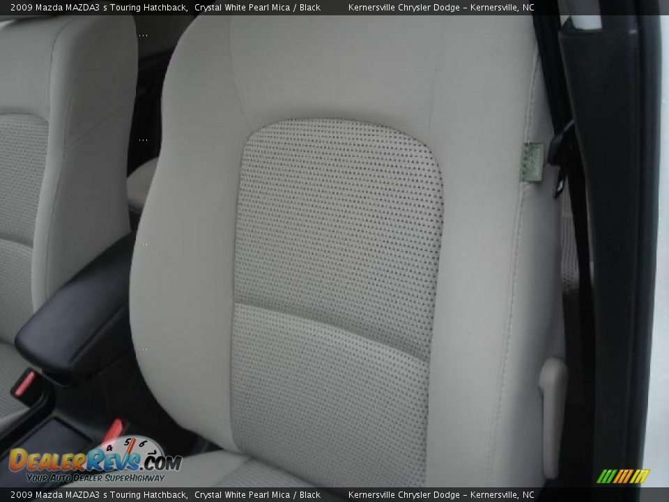 2009 Mazda MAZDA3 s Touring Hatchback Crystal White Pearl Mica / Black Photo #9