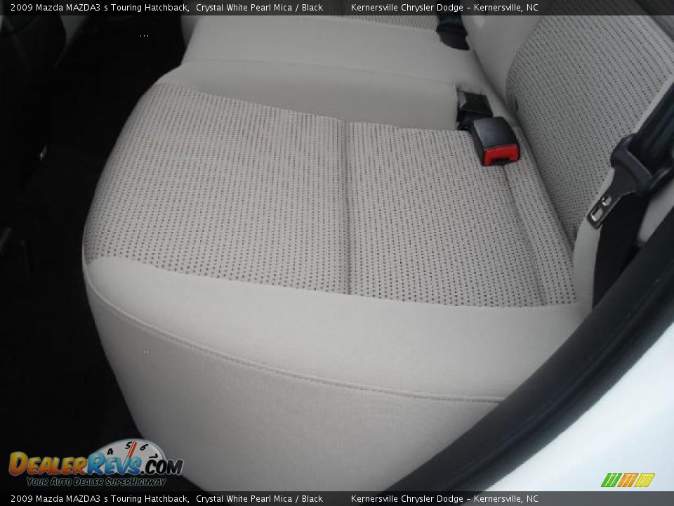 2009 Mazda MAZDA3 s Touring Hatchback Crystal White Pearl Mica / Black Photo #12
